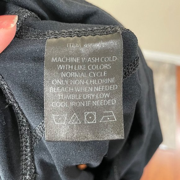 Lukka Womens Crop Capri Athletic Workout Leggings Black Gray Pink Size Large - Picture 9 of 13